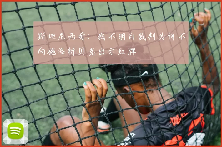 斯坦尼西奇：我不明白裁判为何不向施洛特贝克出示红牌