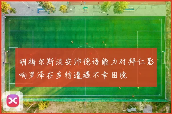 胡梅尔斯谈安帅德语能力对拜仁影响罗泽在多特遭遇不幸困境