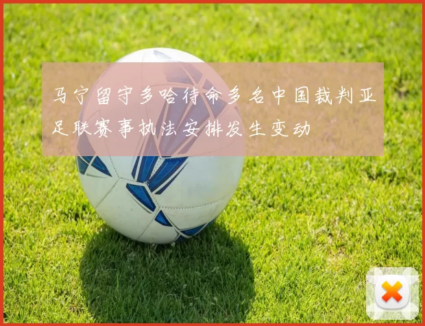 马宁留守多哈待命多名中国裁判亚足联赛事执法安排发生变动